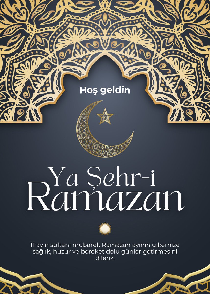 Mübarek Ramazan-ı şerif ayı,  vatanımıza milletimize ve tüm islam alemine hayırlar bereketler sağlık afiyet getirsin inş 🤲

Hayırlı Ramazanlar 
#Ramazan
#Ramazan2025