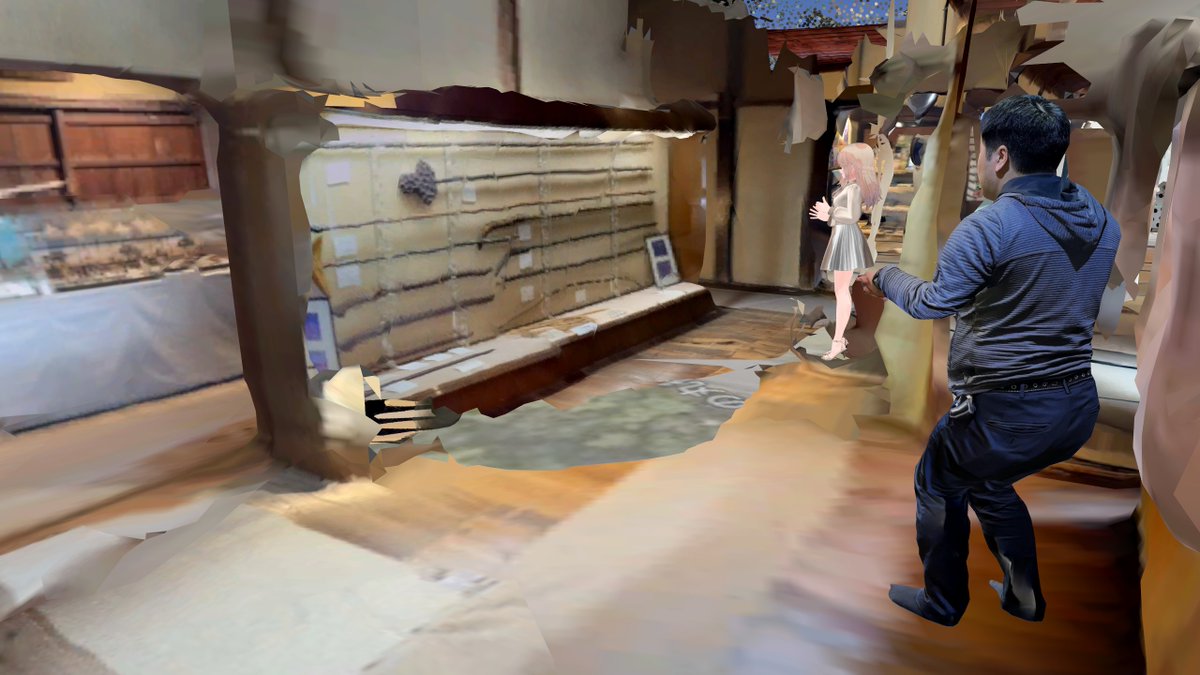 SoraHazmi's tweet photo. その後はScaniverse Japan Meetupで皆さんが作成された3Dモデルを組み合わせたWorldを見せてもらいました!
①こちらは講演が行われた大日本報徳社の講堂
②大阪万博に出展されるというScaniverse全身スキャン装置
③隣の建物にあった鉄砲らしきもの
#VRChat #VRC_3Dスキャン同好会 #scaniversemeetup https://t.co/FO1mLyj9ri