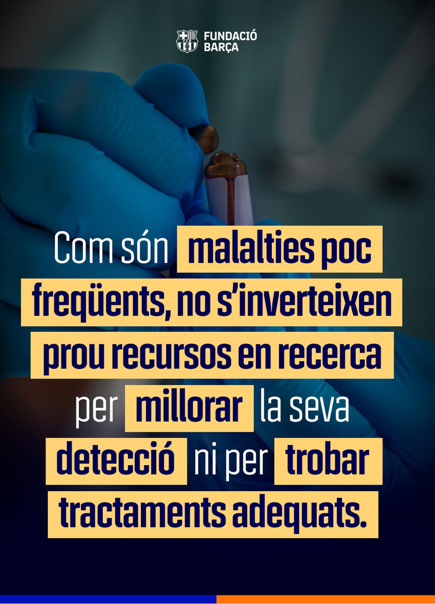 Qualsevol persona, en qualsevol moment de la vida, pot rebre el diagnòstic d’una malaltia minoritària o conèixer algú en aquesta situació. 🫂

📢Visibilitzar-les és clau, ja que, per la seva baixa prevalença, reben menys recerca i això en dificulta els tractaments.