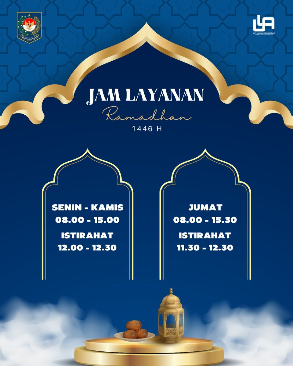 ulakemendagri's tweet photo. Hai, Sobat ULA! 👋🏻

Mari kita menyambutkan Bulan Suci Ramadhan di Tahun 2025 dengan semangat 💪 Begitu pula layanan ULA Kemendagri yang tetap tersedia namun dengan beberapa perubahan jadwal khusus di bulan Ramadan. Save dan share informasi ini ke teman-teman kamu ya 😉 https://t.co/cAAT3ZHmzt