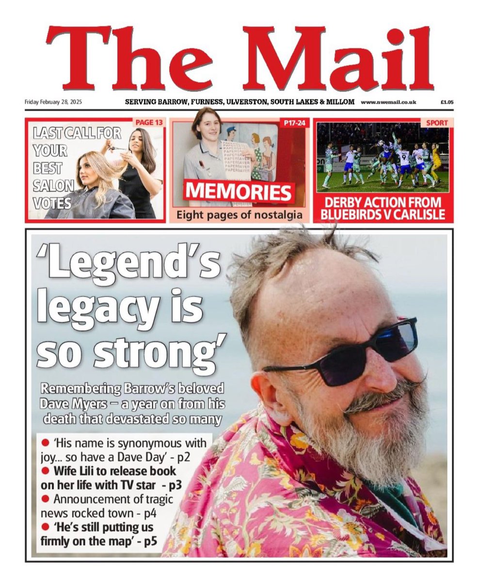 Having been with The Mail for almost two years, I’ve lost count of the number of #DaveMyers and #HairyBikers stories I’ve brought to our readers 

So it was an honour to help create this special edition of the paper on the anniversary of his death. Pick up your copy today!