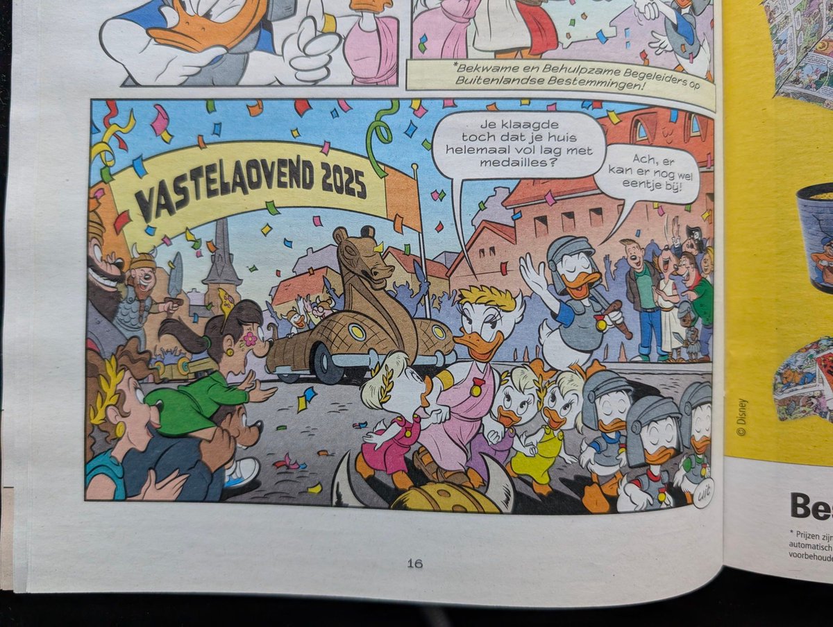 🇳🇱 Leuk om te zien dat Donald, zijn neefjes en Katrien onze mooie provincie weer hebben bezocht, en dan ook nog eens tijdens Vastelaovend met nonnevotten. Zelfs Flikken Maastricht (Klabakken Mestreech) wordt ter loops genoemd. #Ducktalk