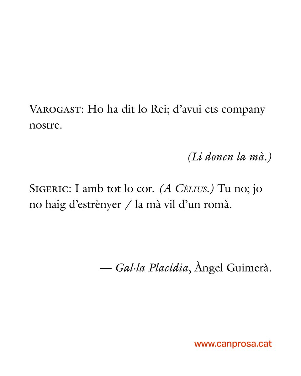 📚 De «Gal·la Placídia», la primera peça dramàtica d’Àngel Guimerà.