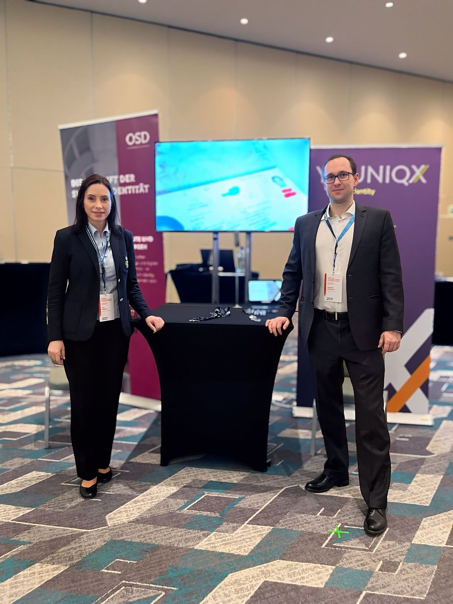 youniqx's tweet image. Fresh from #FRONTEX Industry Day 2025 in Warsaw! 🇵🇱 We showcased our digital ID &amp;amp; secure ID document solutions, featuring the powerful OSD Biometric Barcode technology 🔒 #DigitalID #DocumentSecurity #CHECKAT #OSD #youniqx