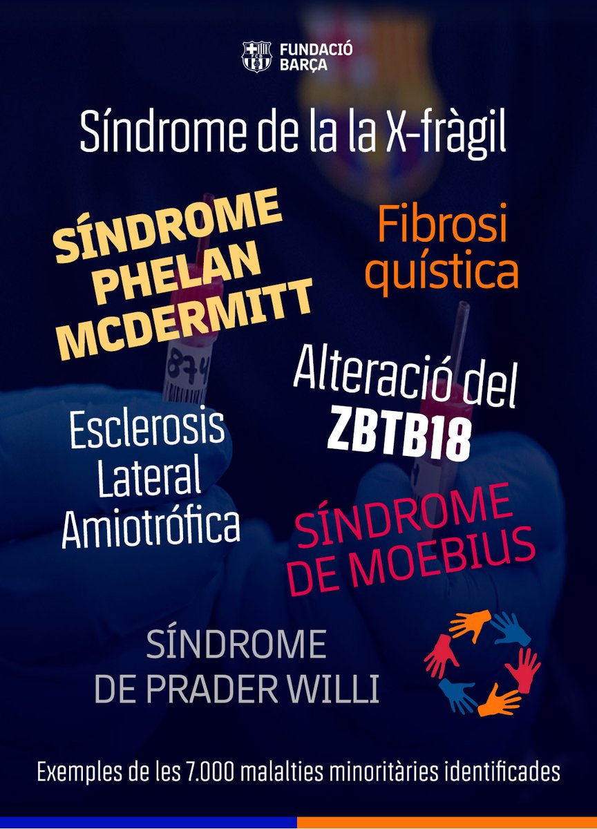 Fins ara, s’han identificat més de 7.000 malalties minoritàries. 🟠

7.000 patologies que necessiten ser estudiades, reconegudes i ben diagnosticades per desenvolupar tractaments efectius per a cada cas.🔬