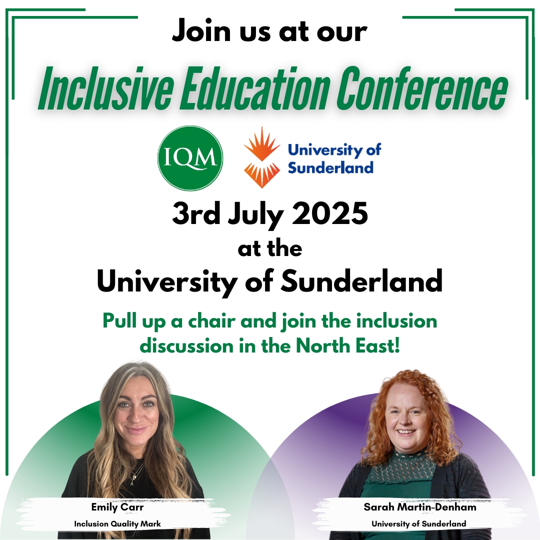 iqmaward's tweet photo. 📅 SAVE THE DATE - 3RD JULY 2025 📅

⭐ We are absolutely delighted to announce that we are hosting an Inclusive Education Conference in collaboration with the @sunderlanduni @MrsEmilyCarr @BlogSenco⭐️

Get your tickets now!🎫 https://t.co/YUs1cFAaMG https://t.co/b3qtZWN5u5