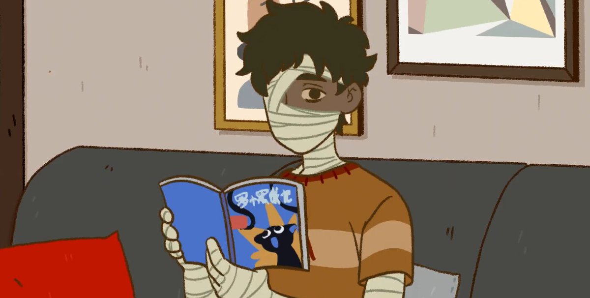 Arab_CoTD's tweet image. Arab character of the day is Abu, one of the main characters of the "All Saints Street" webcomic + animated series and he is Egyptian.