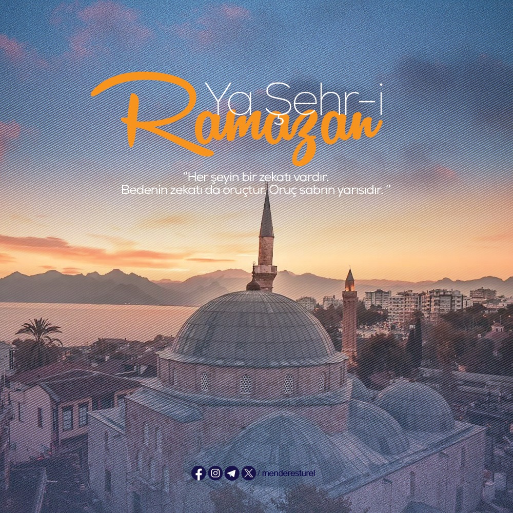 Hoş geldin ya Şehr-i Ramazan 🌙

On bir ayın sultanı, rahmet ve bereket ayı Ramazan-ı  Şerif'e tekrar uzlaşmanın sevincini yaşıyoruz. 

Ülkemiz ve tüm İslam alemine hayırlar getirmesini, yapacağımız ibadetlerimizin kabulünü diliyorum 🤲

Cumamız mübarek olsun.