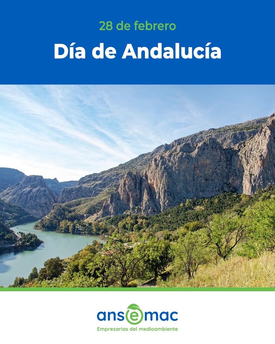 En este #DíaDeAndalucía, celebramos nuestra tierra, su riqueza natural y su capacidad para liderar el cambio hacia un modelo empresarial más sostenible, igualitario e innovador 🌍✨

Feliz #28F 🟢⚪️🟢

#Ansemac #SomosAndalucía