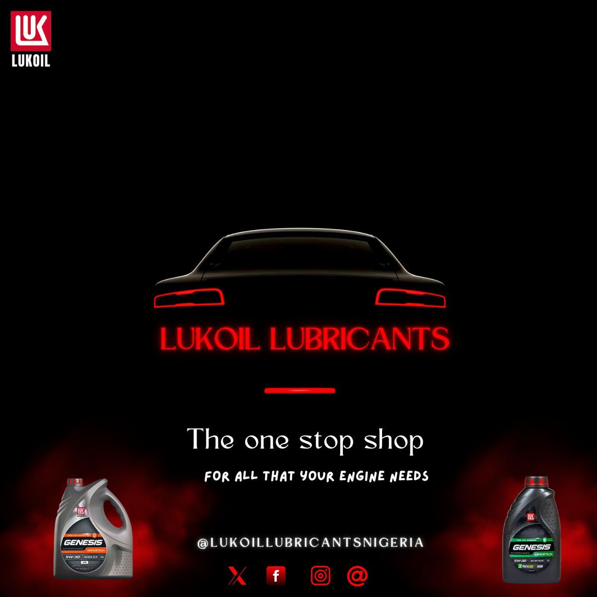 lukoilnigeria's tweet image. Boost up your engine's performance and ensure its longevity with Lukoil Lubricants – the one stop choice for unmatched protection and health. #EngineExcellence #LukoilLubricants