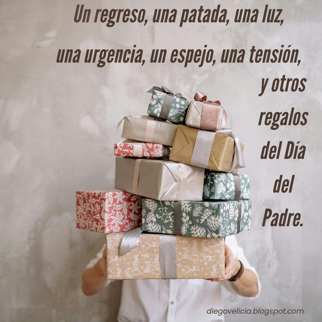 diegovelicia's tweet photo. Se acerca el Día del Padre. Quedaron atrás las pequeñas manualidades con las que me despertabas los diecinueve de marzo y quizá por eso hoy quiero hacer repaso de algunos regalos que me has hecho desde que naciste.
https://t.co/3D5nF2exgg https://t.co/YyoBcFCXg7