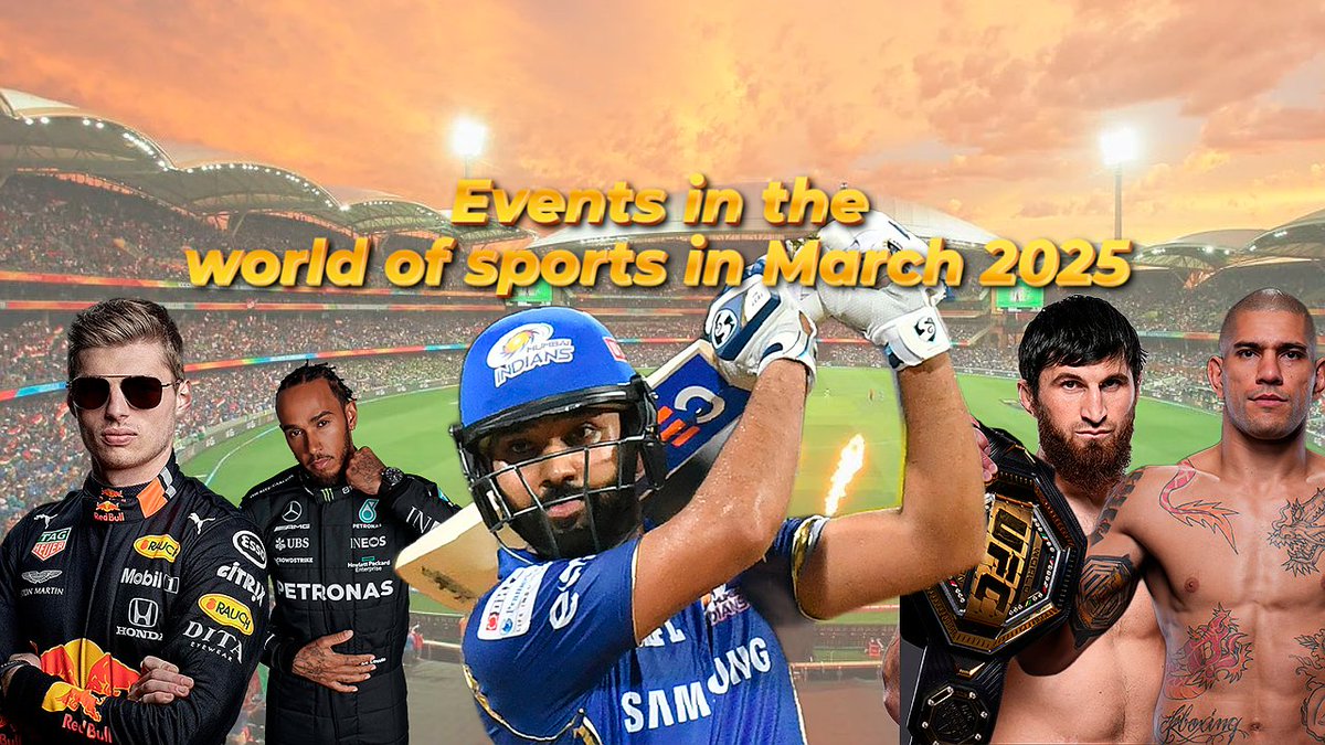 An up-to-date look at the top 3 sporting events in March 2025 - UFC313, IPL, Formula 1 in Melbourne #UFC #UFC313 #formula1 #IPL #IPL2025 #bettingx #bettingsports
aviatorplaygame.com/events-in-the-…