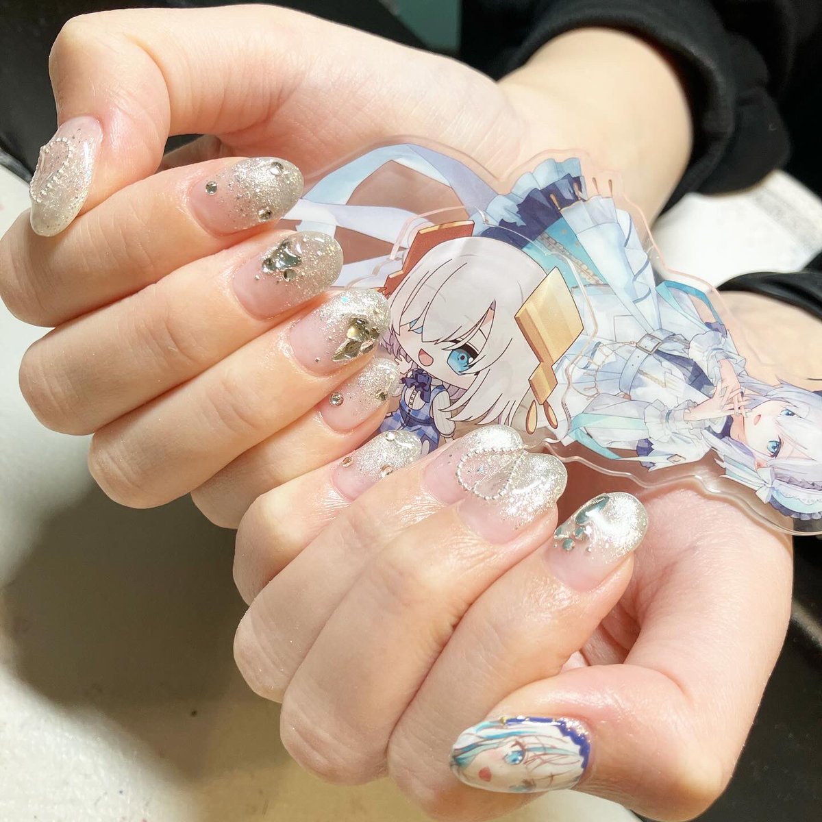 Mnnfn's tweet photo. どおもお〜あうすあうまうえーす！！！

西武新宿線狭山市駅から徒歩3分のネイルサロンです!

やり放題です🌞

10:00〜19:00（最終受付17:00）

#埼玉ネイル
#狭山ネイル
#川越ネイル
#日高ネイル
#狭山市ネイル
#アルスアルマル
#にじさんじネイル
#vtuberネイル
#マル描いてちょんっ https://t.co/bjM5gR8lY7