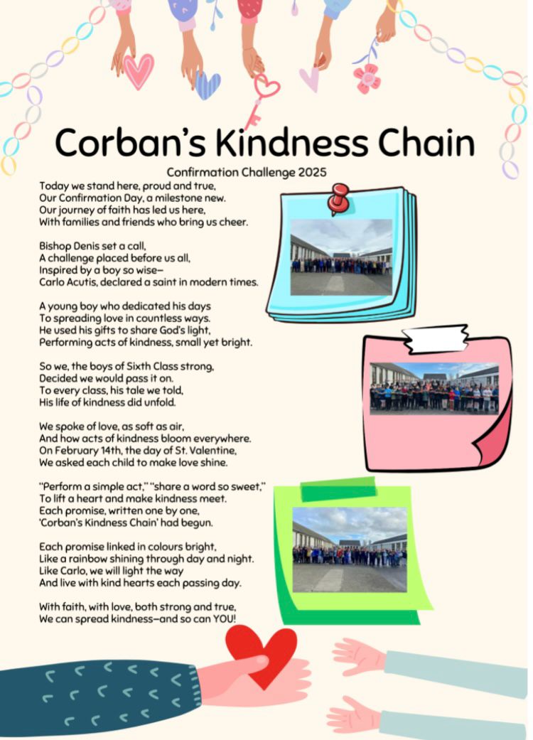 Congratulations to our wonderful 6th class pupils and teachers yesterday. <a href="/naasparish/">naasparish</a> <a href="/BishopDNulty/">Bishop Denis Nulty</a>