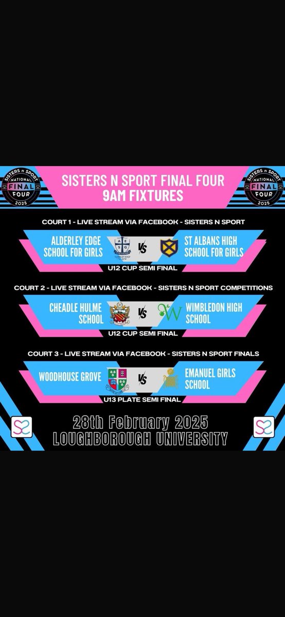 Good luck to our U12 Netball team in the Final Four!