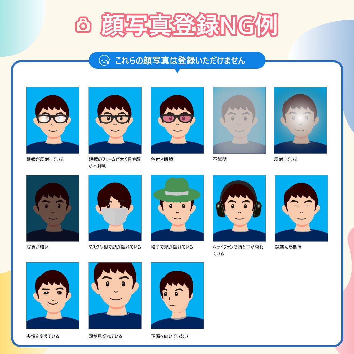 BANDAI TCG+からの重要なお知らせ(2/2) 不明瞭な顔写真を登録されると