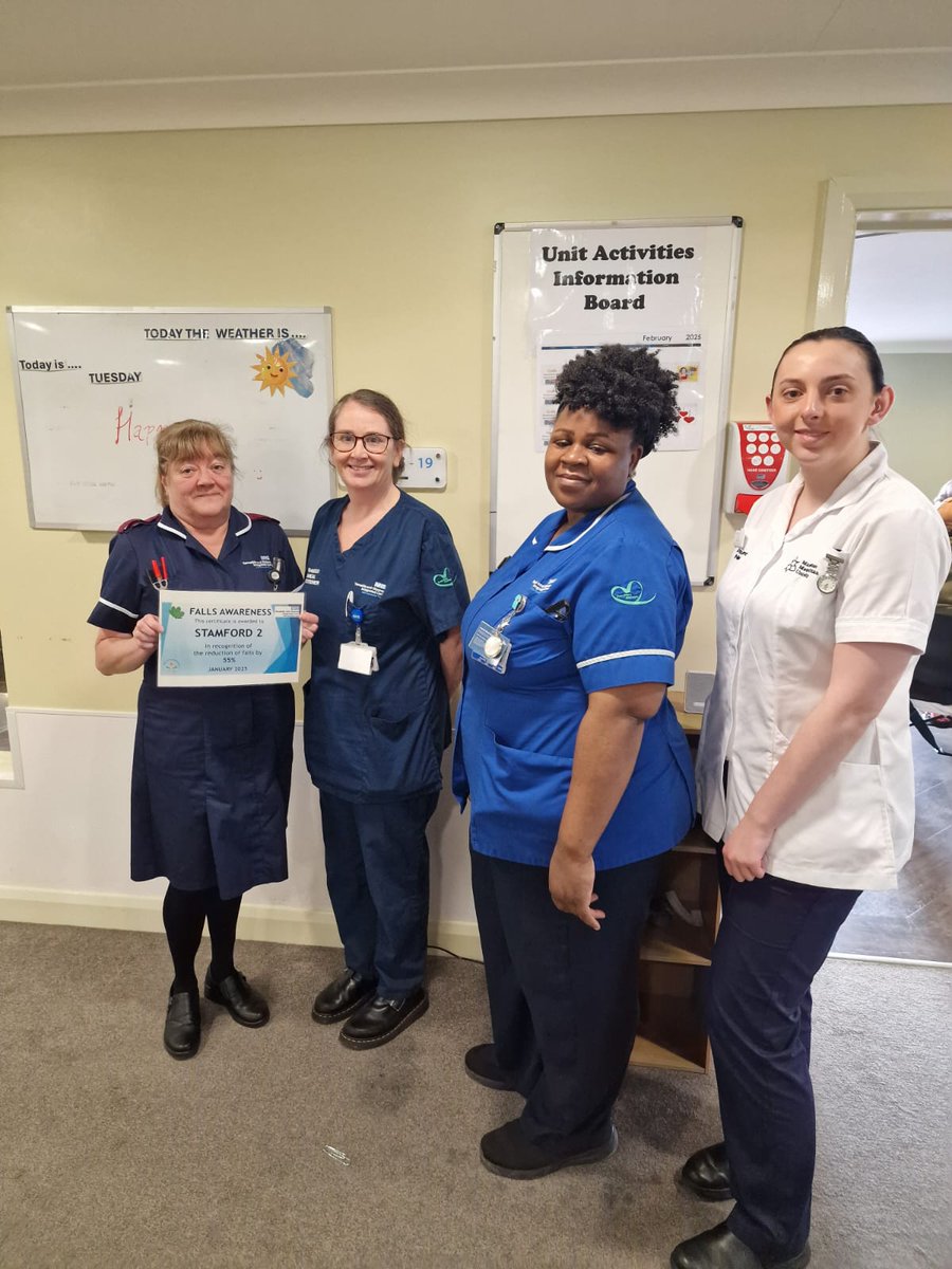 The Patient Experience Team (@tgicftptexp) on Twitter photo We would like to congratulate & recognise the hard work from all the staff on Stamford 2 in reducing the number of falls in January by 55% #ThinkFalls🍁
<a href="/SusieR1/">Sue💙</a> <a href="/VickT75/">Victoria Thorne</a> <a href="/NicolaFirth6/">Nicola Firth</a> <a href="/falls_network/">UK Falls Prevention Network</a> <a href="/Sunithamathew8/">Sunitha mathew</a> <a href="/Michell86248505/">Michelle Payne</a> <a href="/emmaloufrain/">Emma Frain 💙 RN DN QN</a> <a href="/amakepeace1/">antony makepeace</a> <a href="/grace_glynn/">Grace Glynn</a> We would like to congratulate & recognise the hard work from all the staff on Stamford 2 in reducing the number of falls in January by 55% #ThinkFalls🍁
<a href="/SusieR1/">Sue💙</a> <a href="/VickT75/">Victoria Thorne</a> <a href="/NicolaFirth6/">Nicola Firth</a> <a href="/falls_network/">UK Falls Prevention Network</a> <a href="/Sunithamathew8/">Sunitha mathew</a> <a href="/Michell86248505/">Michelle Payne</a> <a href="/emmaloufrain/">Emma Frain 💙 RN DN QN</a> <a href="/amakepeace1/">antony makepeace</a> <a href="/grace_glynn/">Grace Glynn</a>