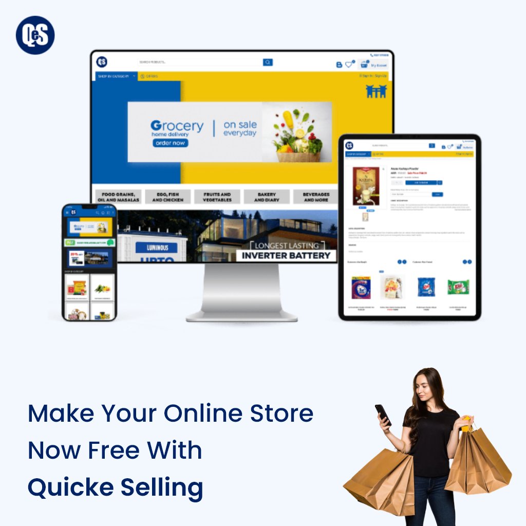 QuickeSelling's tweet image. 🚀 Launch Your Free Online Store with Quick eSelling! 

Say goodbye to high costs &amp;amp; tech hassles! Create your FREE online store—fully optimized for desktop, tablet &amp;amp; mobile.

Click Here: quickeselling.com

#quickeselling  #ecommerce #onlinestore #freewebsite #sellonline