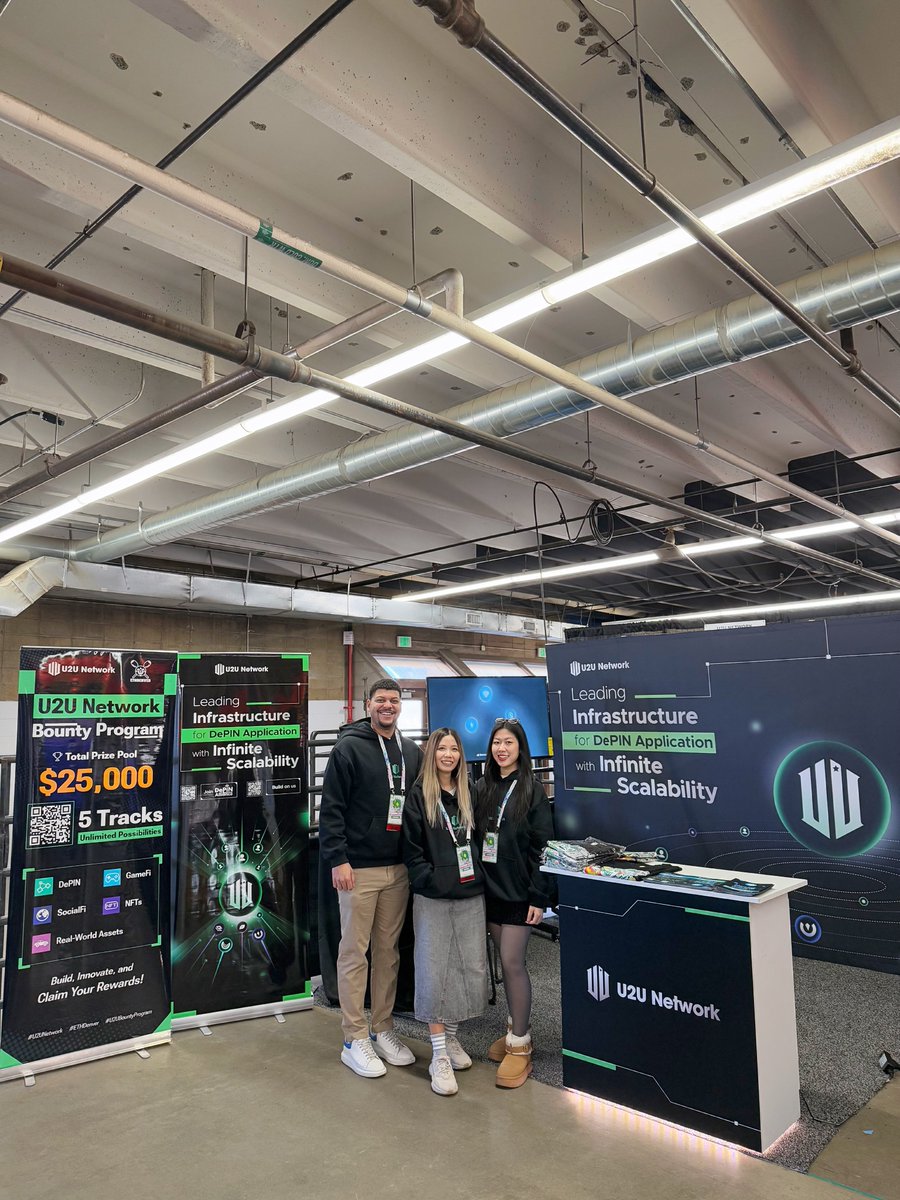 Trangphungvn's tweet image. What an incredible day at ETH Denver 2025!🔥

The U2U Network booth was buzzing with energy today, as attendees showed overwhelming interest in DePIN and decentralized infrastructure. 
What stood out the most was how engaged everyone was, not just stopping by to explore but…