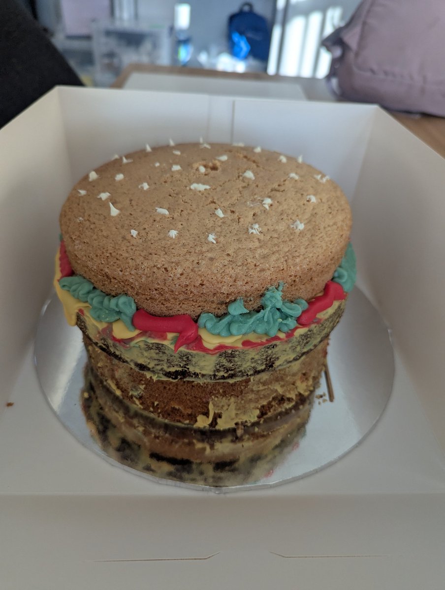 Worksop & Villages Community Nursing Team Notts HC (@worksopnurses) on Twitter photo Our staff nurse Daryl has made a sweet treat for our team in the shape of a burger.
It looks fantastic, I'll get the kettle on later ☕ 🫖
Bringing our team together over a cuppa and cake.
<a href="/NottsHealthcare/">Nottinghamshire Healthcare</a> <a href="/TowneClaire/">claire towne RN, DN, BSc, Queens Nurse💙</a> <a href="/Angoliviasmummy/">ANGI BELL RN, DN, BSc, QN</a> Our staff nurse Daryl has made a sweet treat for our team in the shape of a burger.
It looks fantastic, I'll get the kettle on later ☕ 🫖
Bringing our team together over a cuppa and cake.
<a href="/NottsHealthcare/">Nottinghamshire Healthcare</a> <a href="/TowneClaire/">claire towne RN, DN, BSc, Queens Nurse💙</a> <a href="/Angoliviasmummy/">ANGI BELL RN, DN, BSc, QN</a>