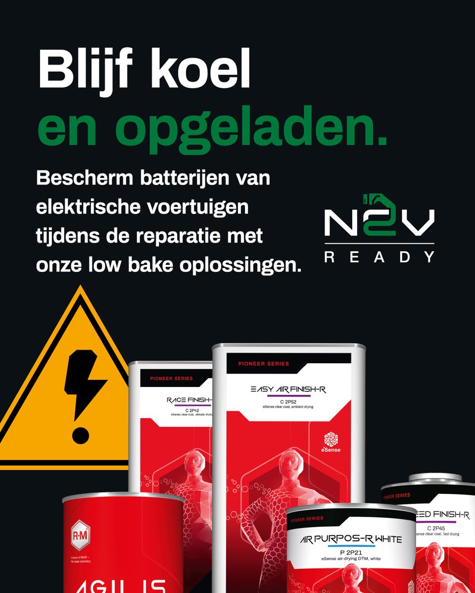 Bescherm de batterijen in de NEV's 🚗🔋 van uw klanten met de baanbrekende low bake en luchtdrogende technologieën van R-M. Klaar om een nieuwe standaard te zetten? Download onze expertgids: rmpaint.com/nl/new-energy-…

#NEVReady #rmpaint #duurzamemobiliteit #toekomstgedreven