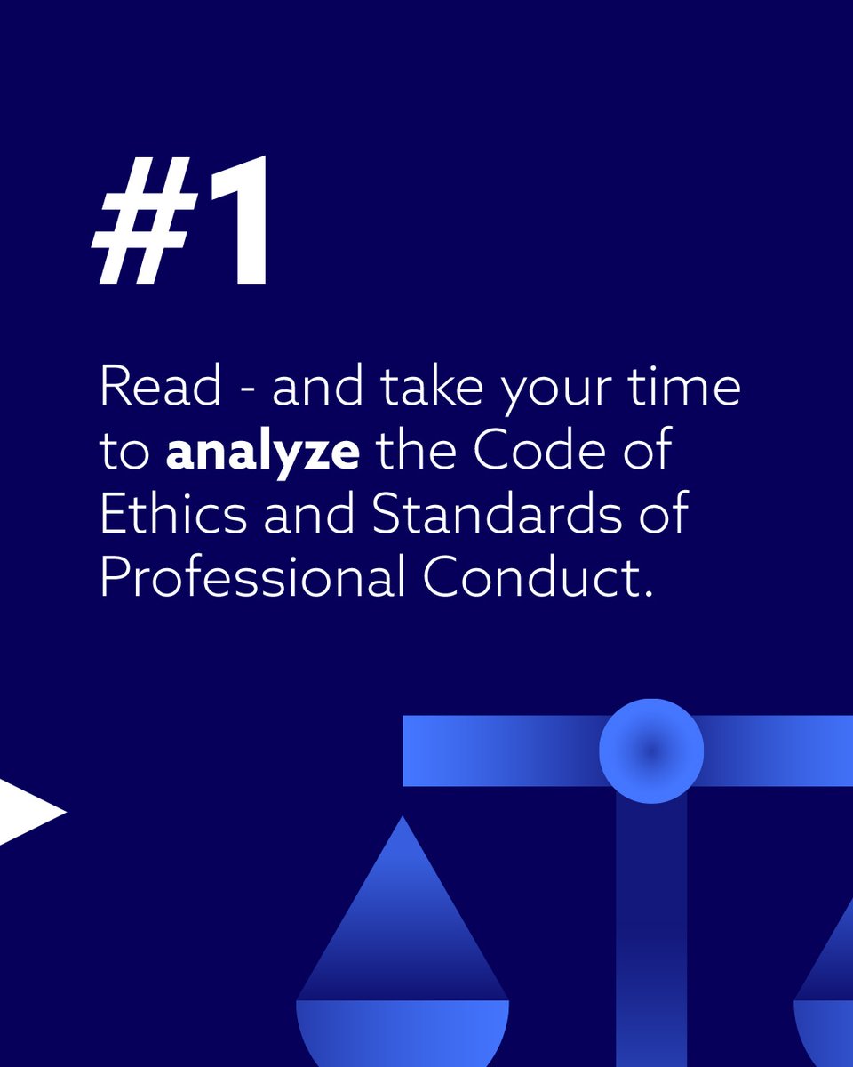 CFAProgram's tweet image. Ethics is at the core of the CFA Program and a key part of every level. Build a strong foundation with these three essential steps to ensure success!
 #CFAExam