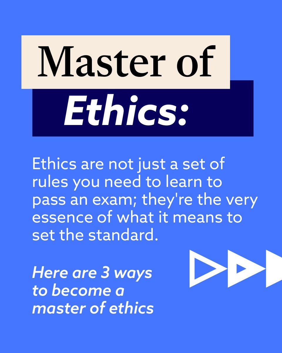 CFAProgram's tweet image. Ethics is at the core of the CFA Program and a key part of every level. Build a strong foundation with these three essential steps to ensure success!
 #CFAExam