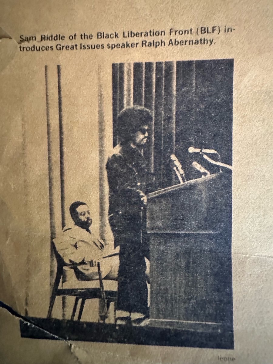 samriddle's tweet image. #MakeHistory question the hell out of authority #DoThat until your last breath (MSU one year after ML King assassination)