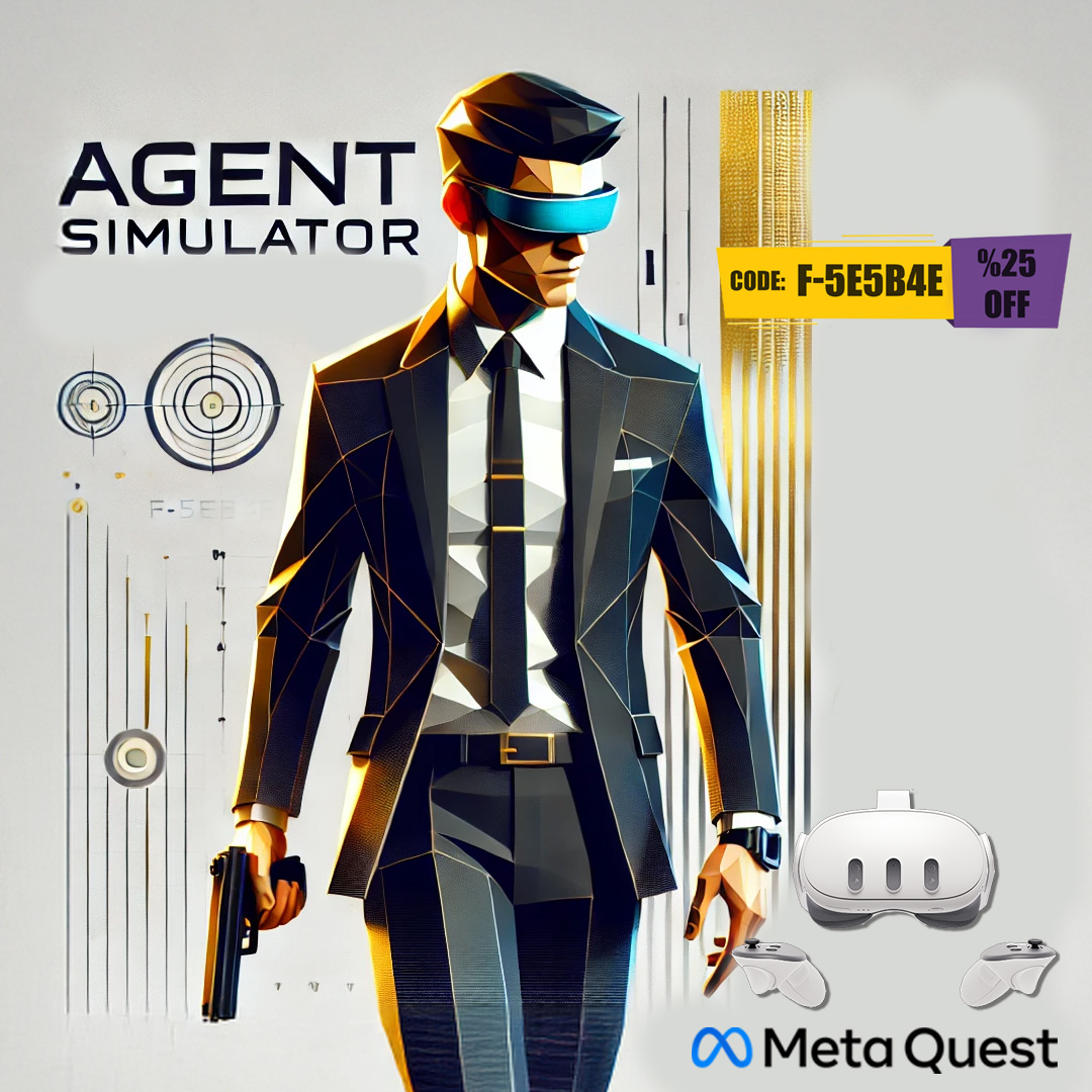 StudioGamebit's tweet image. Step into the Future: Become the Ultimate Agent in VR!  vr.meta.me/s/22aJcWK46Irk… #AgentSimulator #MetaQuest