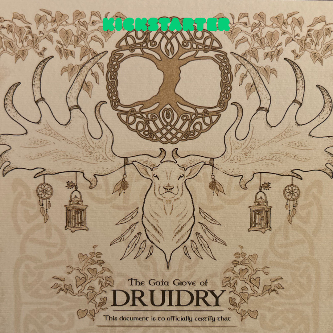 JRRDunlop's tweet photo. Nature will guide your hand... Druid Class Certificate, 6 days until launch 🌲

✨ Share with a fellow adventurer!: https://t.co/IwkjNAIXBD

#DnDWizard #TabletopRPG #DungeonMaster #RPGCollector #DnDCollectibles #TheArcaneCollection #Certificates #Kickstarter https://t.co/vNyEEJnRRL