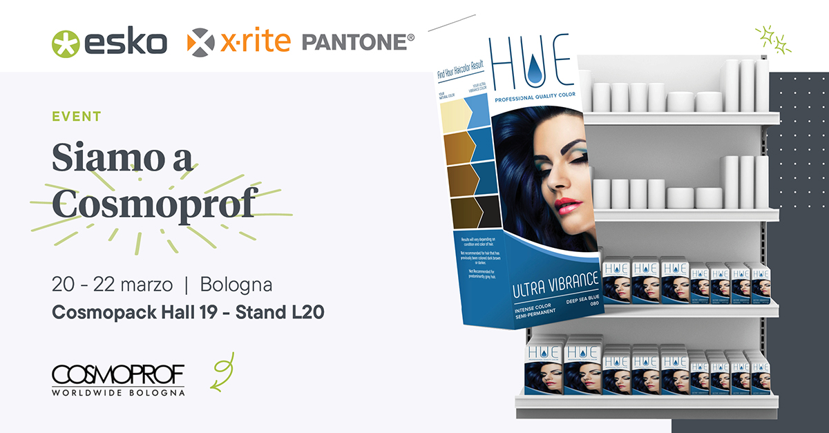 Eskocompany's tweet image. Valorizza i tuoi cosmetici dal concept allo scaffale e scopri come gestire in modo fluido colore, design e artwork con una coerenza senza pari. 

Registrati 👉  ow.ly/WXgU50V853j 

Ci vediamo a Bologna! 🚀 

 #Cosmoprof #Cosmopack #Esko #CosmeticsInnovation