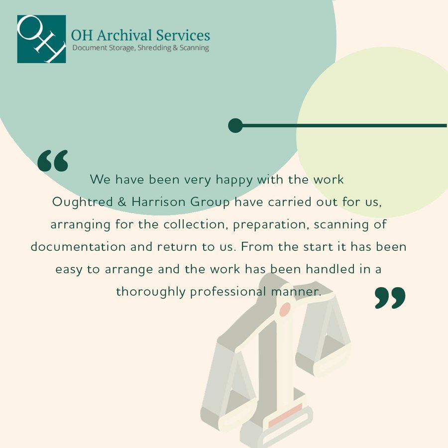 #FeedbackFriday

A large, prestigious #legal practice was highly satisfied with our ability to provide a professional service when they needed their data &amp; #documents managing

Can we help you too?

#solicitors #lawyers #Law #Compliance #Cloud #DataProtection #GDPR #PECR #Hull