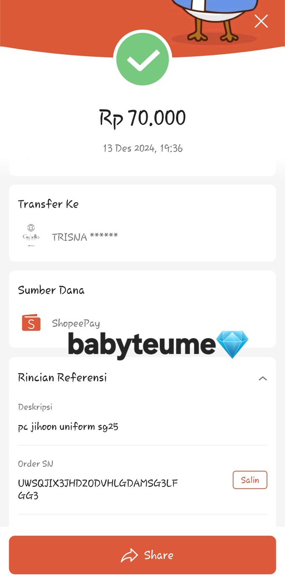 babyteume__'s tweet photo. @DyanaChoi @wiggytitania aku ada juga jajan seller itu, semuanya WLan aku. sampai sekarang belum ada kejelasan kapan barang itu sampai (Jihoon SG25 Uniform) aku udah fullpay semua barangnya. tinggal co aja, tapi ditunggu" sampe skrg ga ada kabar sama sekali. #sellerPHP #BundaTeume #WiggyTitania https://t.co/fNVCirADtm