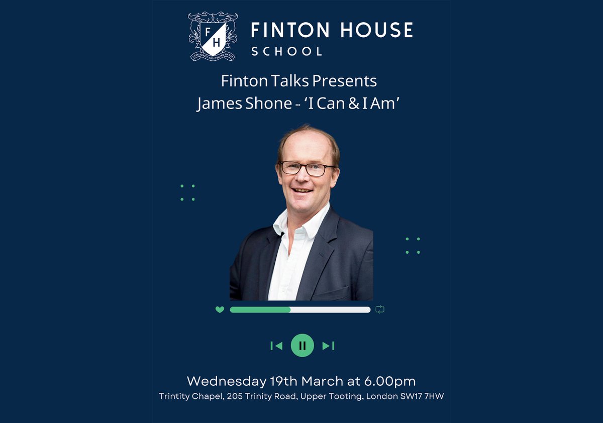 Former Monkton Houseparent &amp; teacher James Shone will be speaking <a href="/FintonHouseSch/">Finton House School</a> next month and they have kindly invited any Monkton alumni who would like to hear James to attend. Please register your interest to attend by emailing: charlotte.griffiths@fintonhouse.org.uk
