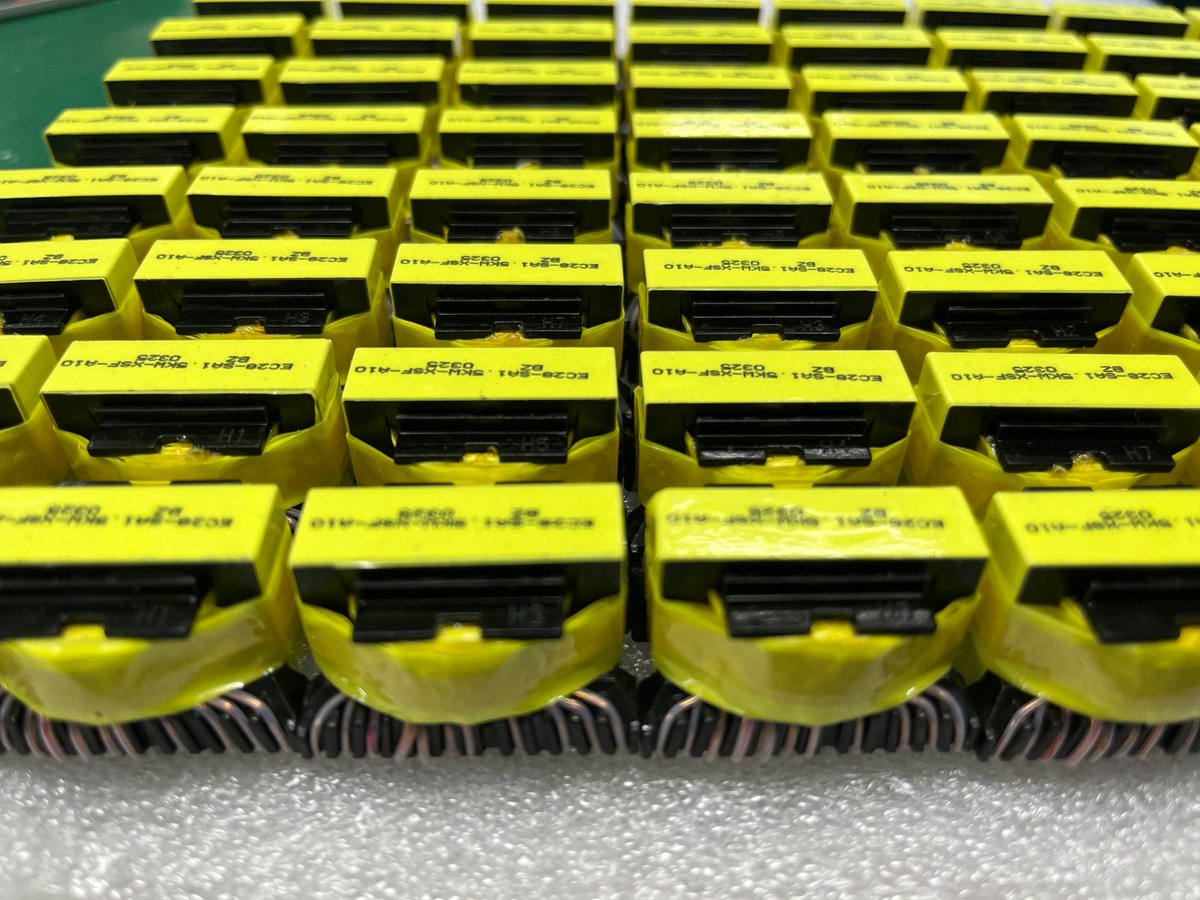bztrafo's tweet photo. "BZTRAFO High-frequency transformers, built for excellence. 💡 
Our advanced manufacturing delivers:
✅ High efficiency
✅ Compact size
✅ Custom solutions
Power up your projects with quality you can trust! #Manufacturing #Innovation #Electronics https://t.co/ZQ429053dp