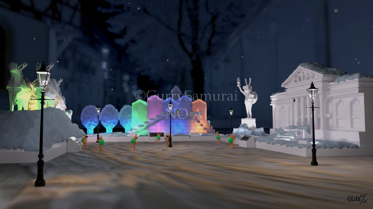 One of my favorite add-on is having a winter sale❄
✨️Sanctus Library ✨️

I've used his library in many of my works...
- the foam in the bath tub
- the woody table top
- the snow on object...

Checkout the link in the comment👇️ 

#blender #material <a href="/Sanctus_Art/">Sanctus</a>