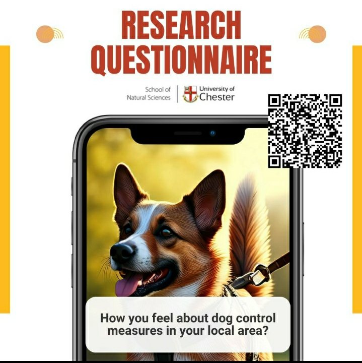 Nicola Beesley (@njbeesley) on Twitter photo Help needed for <a href="/NaturalSciUoC/">Natural Sciences - University of Chester</a> survey!
Do you have an opinion on how dogs should behave in public? 🐕
Anyone can complete the questionnaire to help determine public opinion on dog control measures in the UK: app.onlinesurveys.jisc.ac.uk/s/chester/an-e…
Ethics ID: 342/25/NAT/EH
Please RT 🙏 Help needed for <a href="/NaturalSciUoC/">Natural Sciences - University of Chester</a> survey!
Do you have an opinion on how dogs should behave in public? 🐕
Anyone can complete the questionnaire to help determine public opinion on dog control measures in the UK: app.onlinesurveys.jisc.ac.uk/s/chester/an-e…
Ethics ID: 342/25/NAT/EH
Please RT 🙏