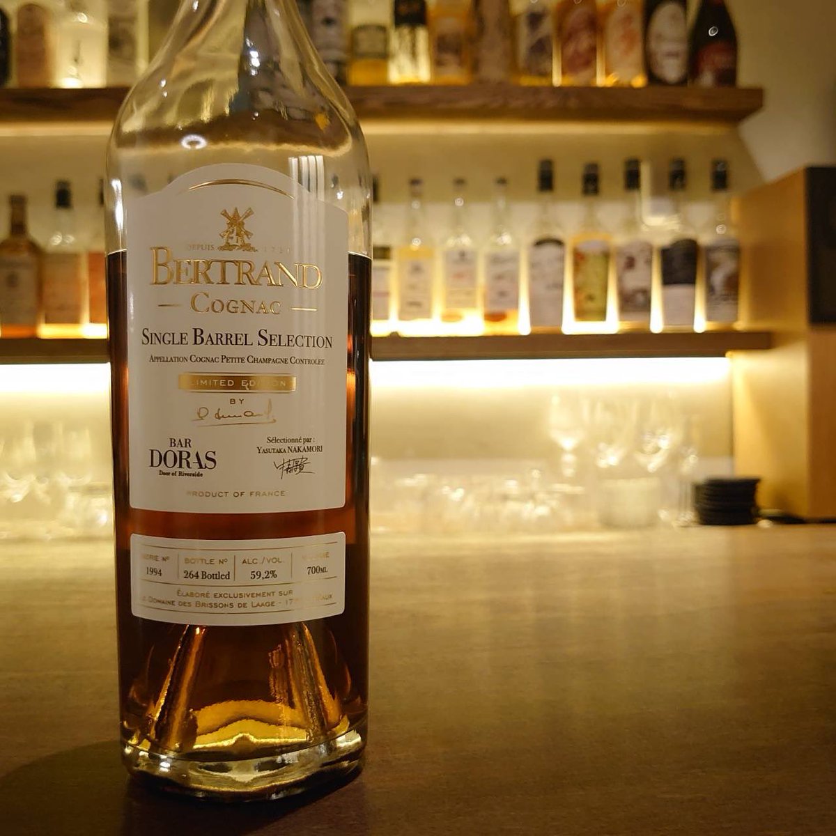 Cognac BERTRAND Single Barrel Selection Lot«1994» for BAR DORAS