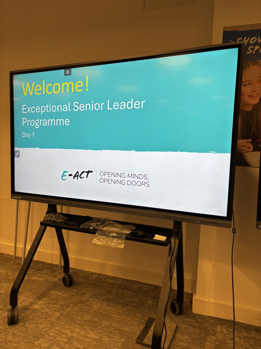 All set up and ready to welcome Primary leaders to the first day of <a href="/EducationEACT/">E-ACT</a> Exceptional Senior Leaders programme. See you soon! 👋