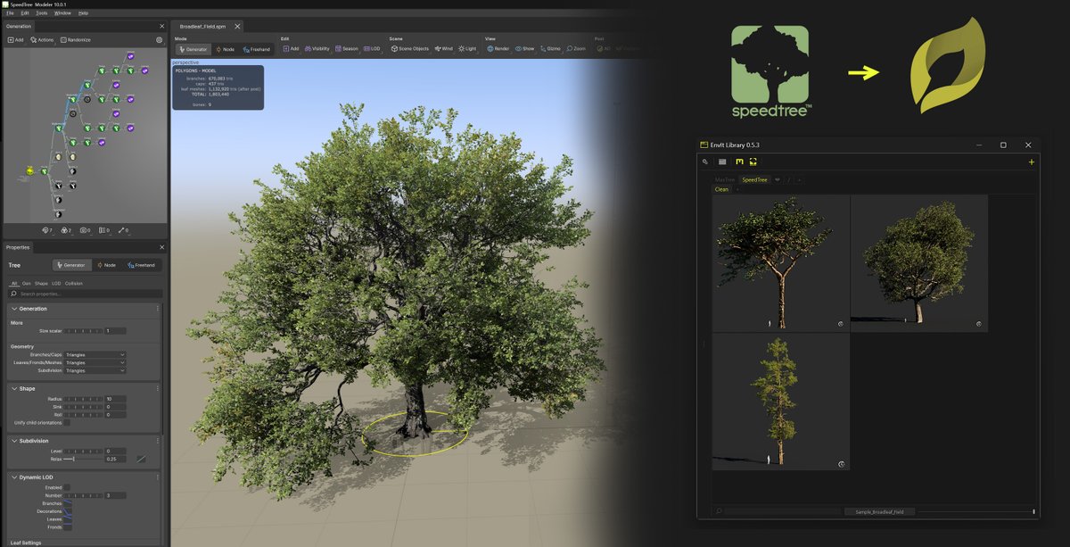 EnvIt 2.0 : SpeedTree to EnvIt using USD in Maya

youtube.com/watch?v=ZjZZBE…

#Maya #Script #Tuto <a href="/SpeedTreeInc/">SpeedTree</a>
