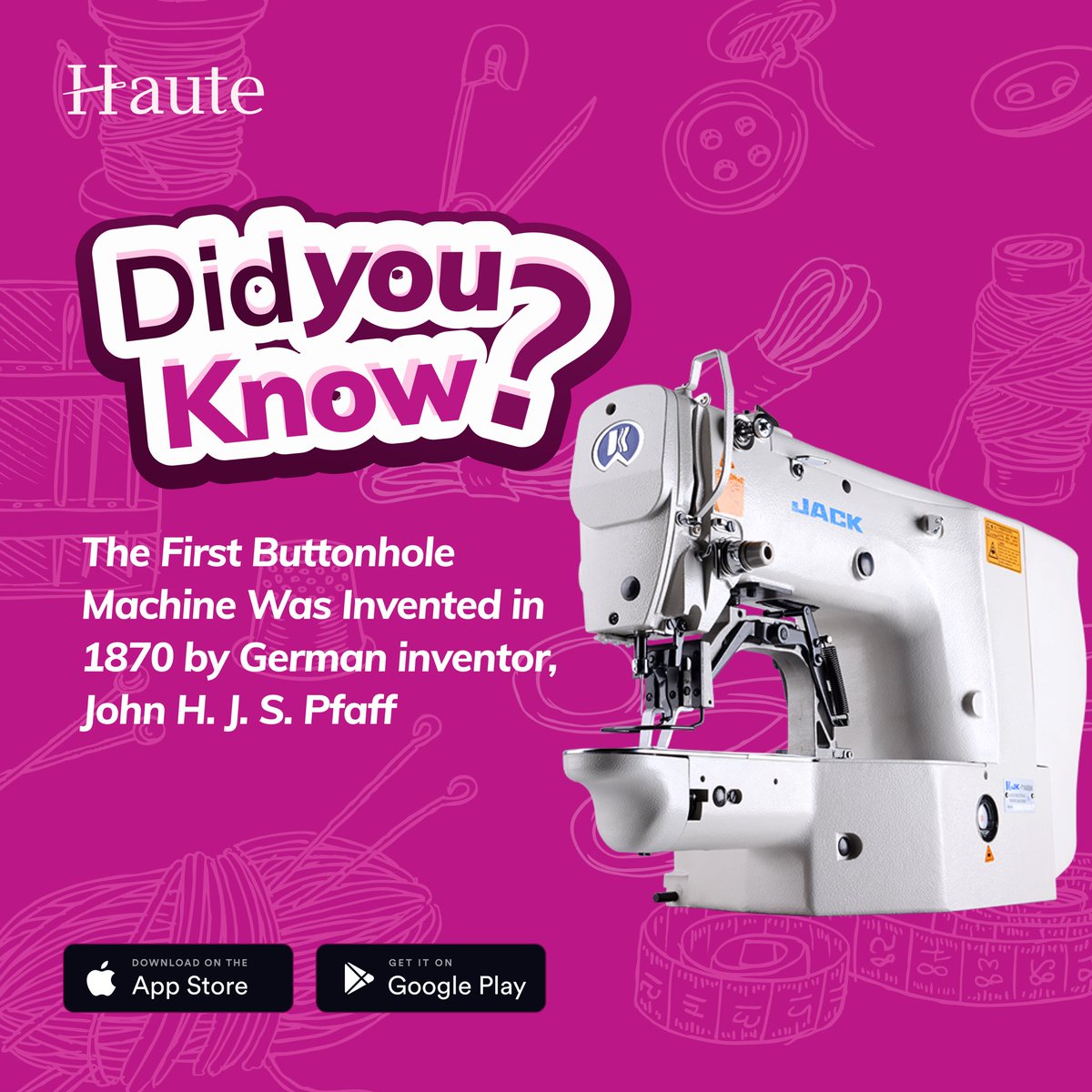 HauteApp's tweet image. Did you know? 

#hauteapp #tastemaker #productivity #appfortailors #appforfashiondesigners #fashion #fashiontech #bespoke #bespoketailoring #tailor #fashiondesigner