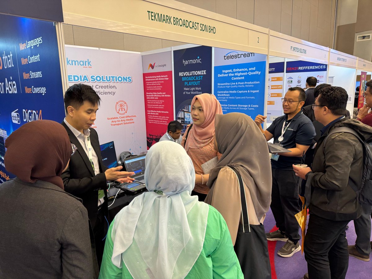 Net Insight (@netinsight) on Twitter photo That’s a wrap on ABU Digital Broadcasting Symposium 2024! 🎬
A big thank you to everyone who stopped by our partner <a href="/Tekmark/">Terry Ekmark</a> Group’s booth to discuss live media transport.
#ABUDBS #BroadcastInnovation #LiveMediaTransport #NetInsight That’s a wrap on ABU Digital Broadcasting Symposium 2024! 🎬
A big thank you to everyone who stopped by our partner <a href="/Tekmark/">Terry Ekmark</a> Group’s booth to discuss live media transport.
#ABUDBS #BroadcastInnovation #LiveMediaTransport #NetInsight