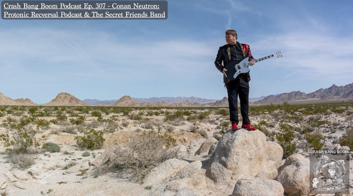 DisciplinePR's tweet photo. 🔥🎤 @conanneutron crashes the Crash Bang Boom Podcast to talk about Conan Neutron and the Secret Friends’ upcoming LP, ‘The Way of the Neutron,’ dropping March 19 via @seismicwave  

🎧https://t.co/77J5lZCyKF https://t.co/hYNrX2YIk5
