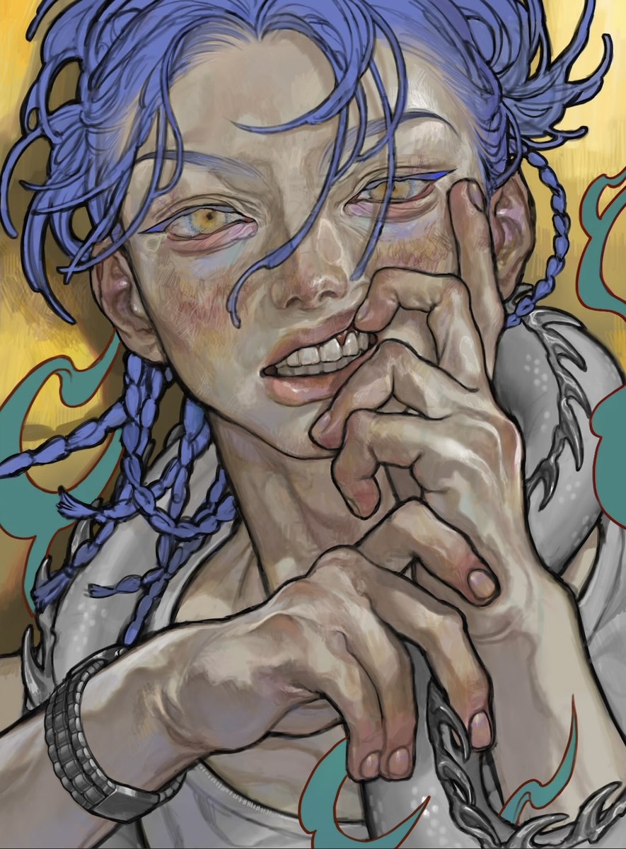 初画集『火傷』が4/28に、玄光社様より発売されることになりました！
今までの作品に加え、描き下ろし、肌のカラーについてなどのメイキング、解説も収録しております。
是非お手に取っていただけると嬉しいです✨

↓Amazonの予約はこちらから
amzn.to/4hOJoad