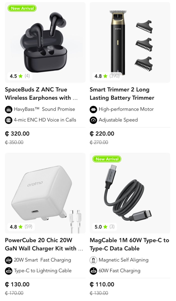 george_kingskid's tweet image. 💚ORAIMO, A BRAND YOU CAN TRUST💚

📍Orders above GH¢90 are delivered for free anywhere around the country.
📍Cash On Delivery payment option.

Use the link and coupon code below for a special discount👇🏾💯
Link: gh.oraimo.com/?affiliate_cod…
Coupon code: MCPAPUOXIE0U
#KeepExploring