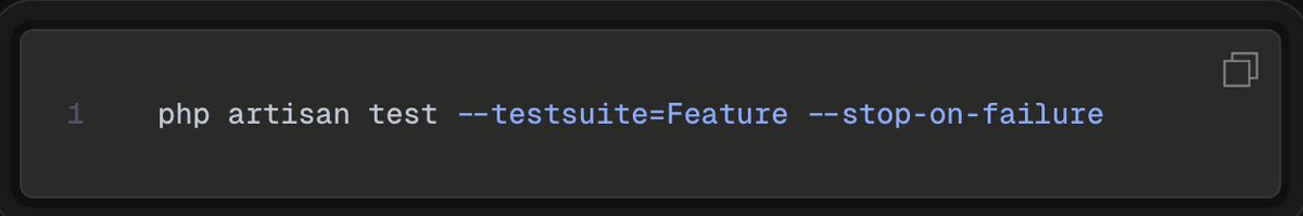 kevariable's tweet image. Don't realized Laravel have this option, i am waiting all the tests run 🙃
