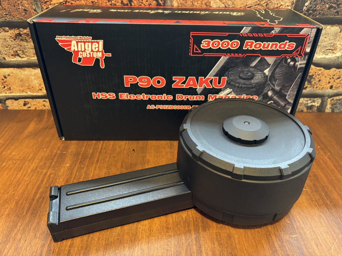 P90 ZAKU 3000R HSS 電動ドラムマガジン Angel Custom 3000 Round 