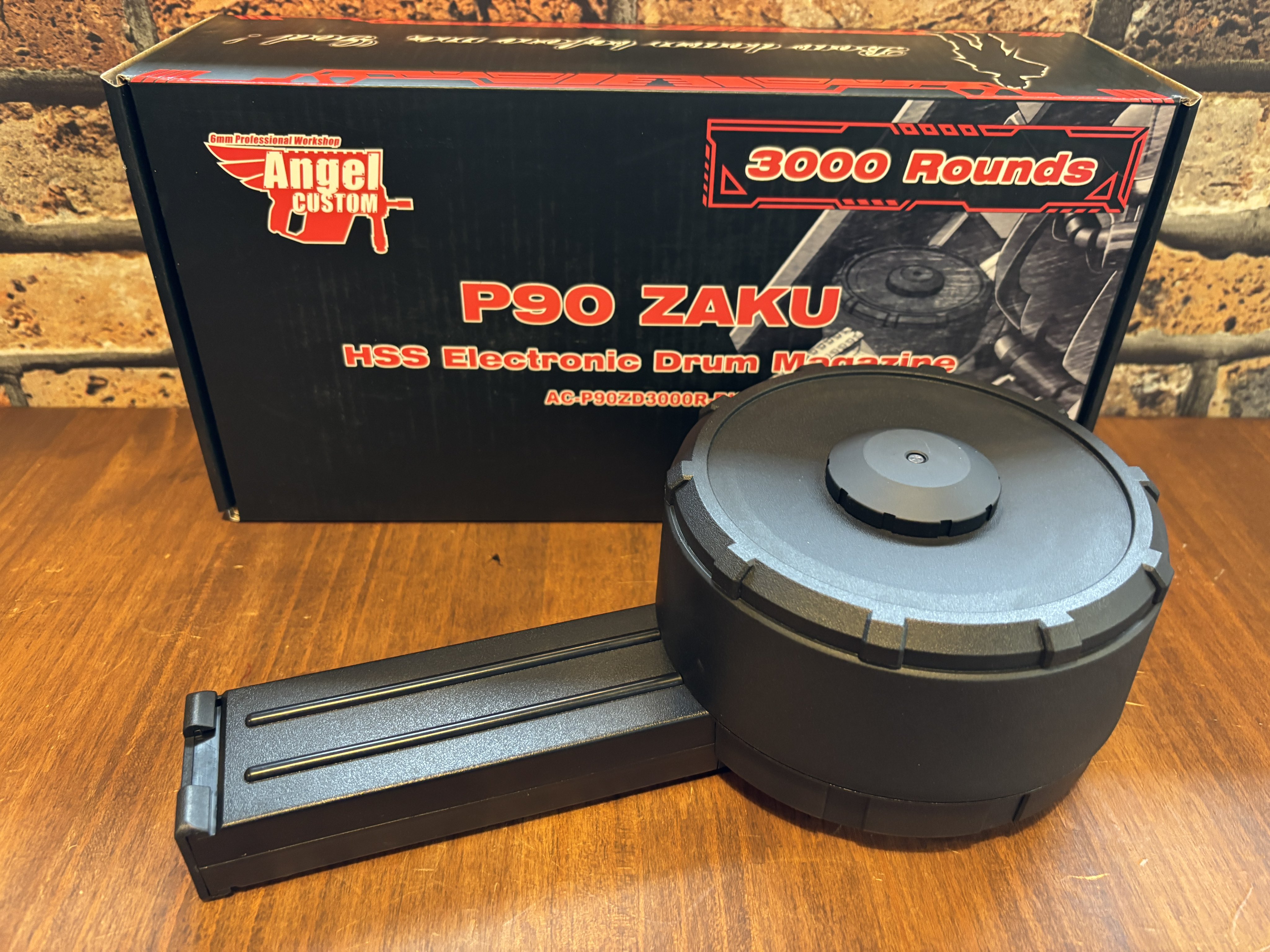 P90 ZAKU 3000R HSS 電動ドラムマガジン P90 ZAKU 3000R HSS 電動ドラムマガジン