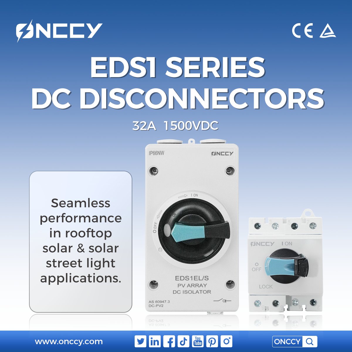 grace_aswich's tweet image. A Must-Have for PV Professionals! EDS1 Isolator Switch - The High Voltage DC Segmentation Marvel ⚡️
#Photovoltaic #SolarEnergy #DCSwitch #PVSafety #HighVoltage #FlameRetardant #IP66 #RenewableEnergy #SolarPower #EnergySolutions