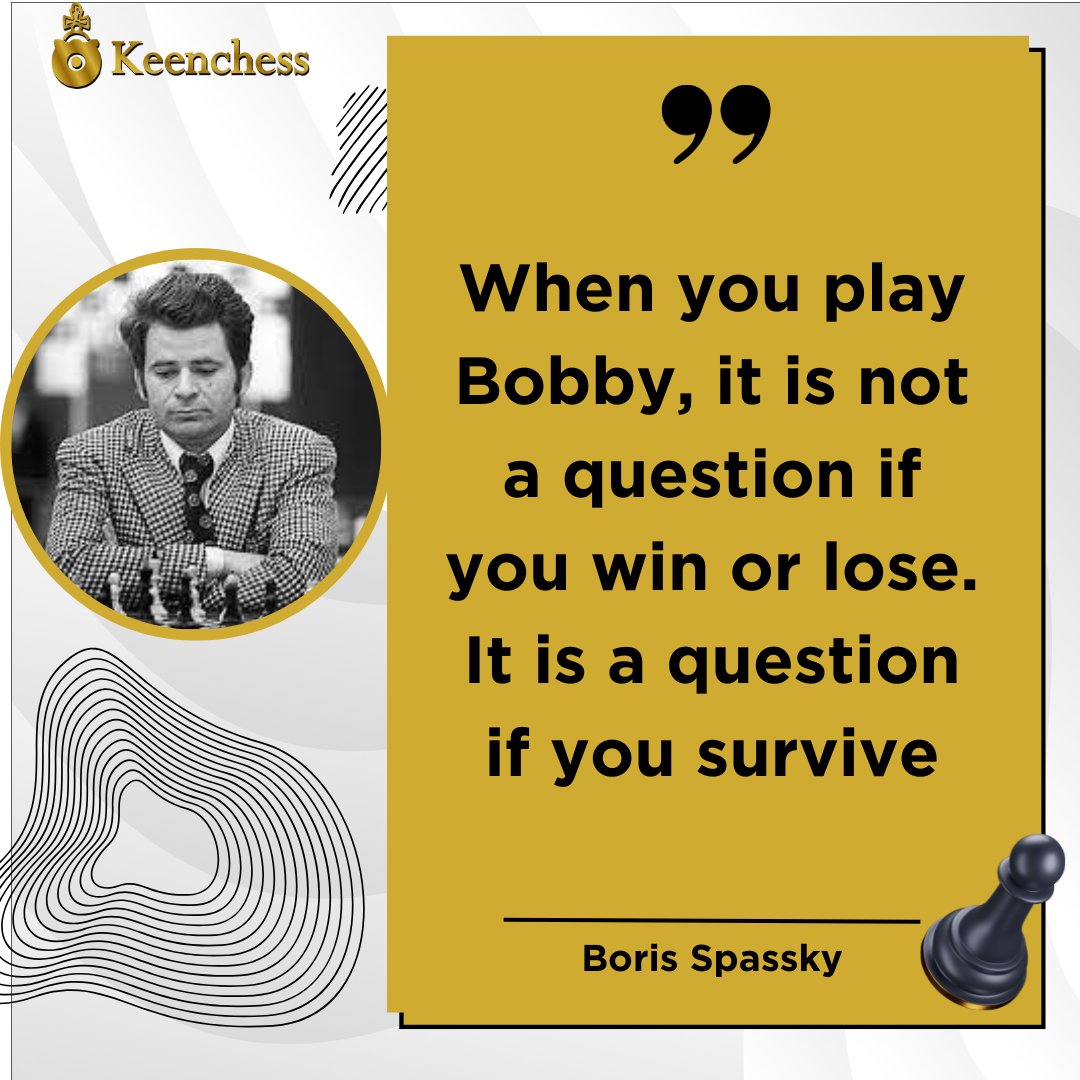 KeenChess's tweet image. We say goodbye to a chess legend whose brilliance inspired generations. Rest in peace, Boris Spassky. Your legacy on the board will live on forever. ♟️

 #ChessLegend #BorisSpassky #RestInPeace